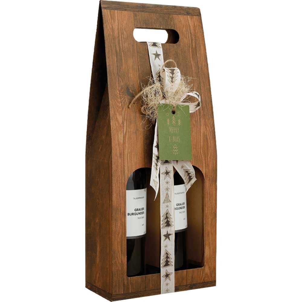 Flaschen-Tragekarton Vintage 2er Flaschen-Tragekarton Vintage 2er
