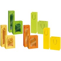 Flaschen-Tragetaschen mit Linienprägung