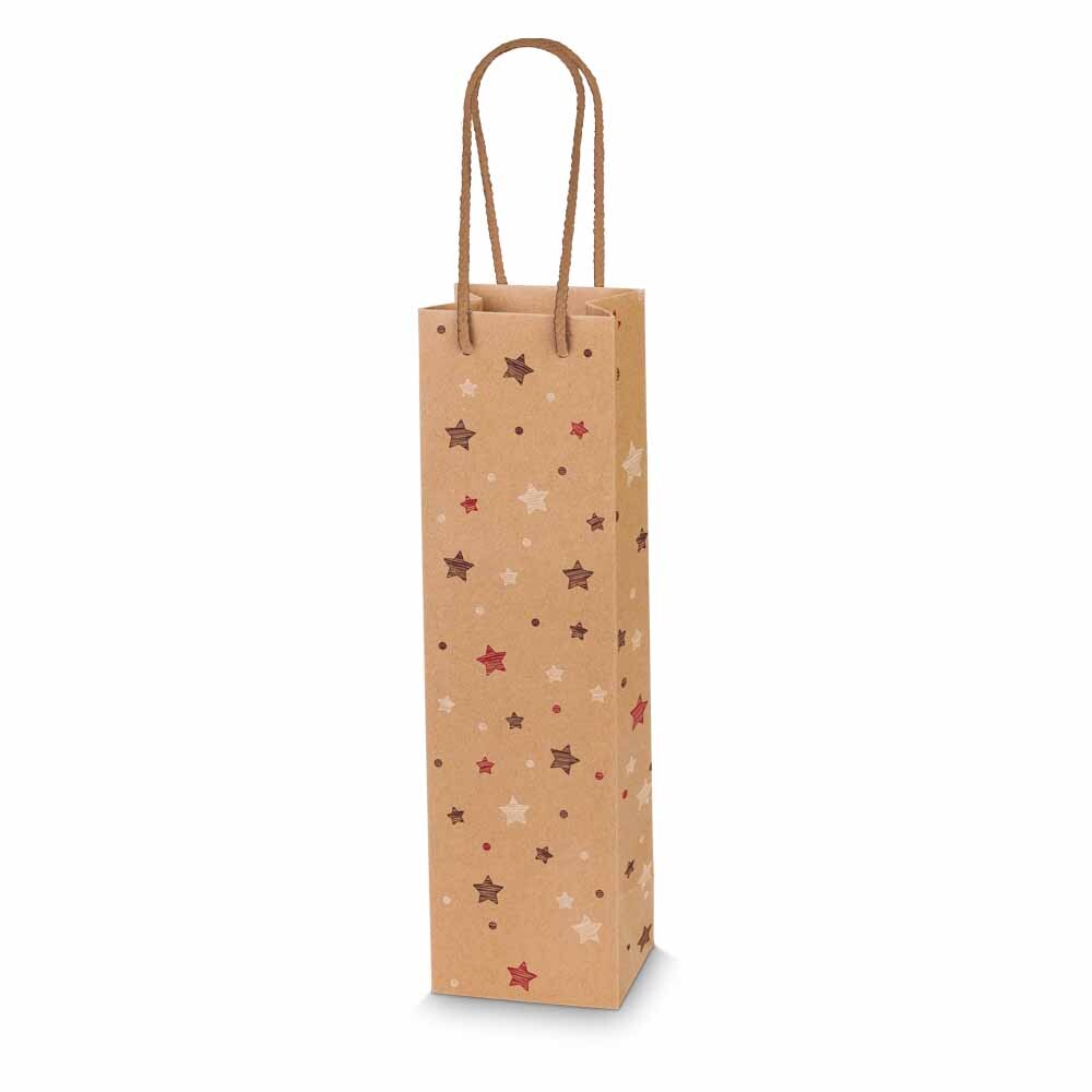 1er Flaschentragetaschen Set Natura Christmas braun 1er Flaschentragetaschen Set Natura Christmas braun