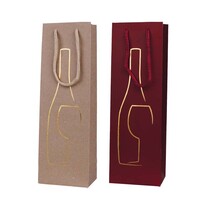Flaschen-Tragetaschen Weinmotive Kraftpapier matt Flaschen-Tragetaschen Weinmotive Kraftpapier matt