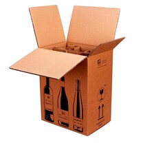 für 2 Flaschen #10xsmartboxpro Flaschen-Versandkarton für 2 Flaschen #10xsmartboxpro Flaschen-Versandkarton