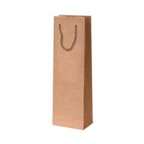 Flaschentragetaschen für schmale Flaschen aus Kraftpapier natur Flaschentragetaschen für schmale Flaschen aus Kraftpapier natur
