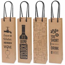 Flaschentragetaschen Set Wine braun schwarz Flaschentragetaschen Set Wine braun schwarz