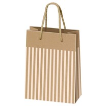 BB Geschenktasche mit Streifen natur cream BB Geschenktasche mit Streifen natur cream