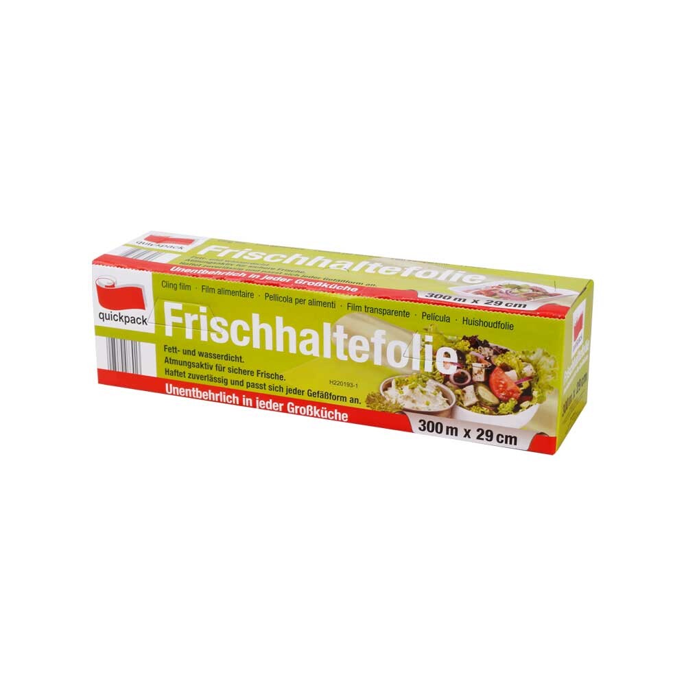 Frischhaltefolie PE im Spender 29 cm breit Frischhaltefolie PE im Spender 29 cm breit