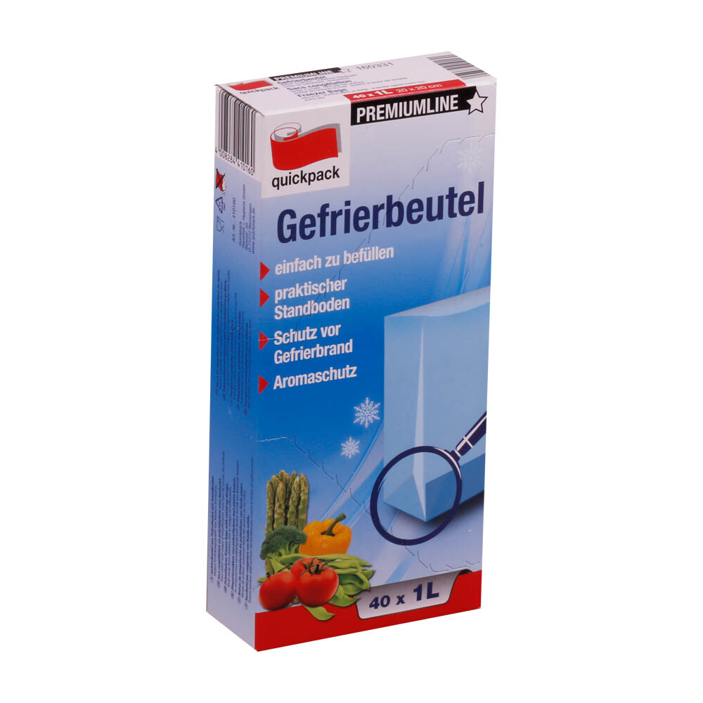 Gefrierbeutel mit Standboden transparent 1 Liter Gefrierbeutel mit Standboden transparent 1 Liter