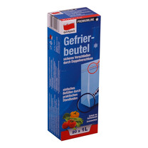 Gefrierbeutel Standboden mit Doppelverschluss transparent 1 Liter Gefrierbeutel Standboden mit Doppelverschluss transparent 1 Liter