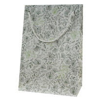 Geschenk-Tragetasche Graspapier Botanic Mix groß