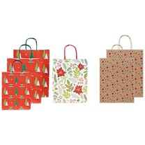Geschenk-Tragetaschen mit Papierkordel Weihnachten Geschenk-Tragetaschen mit Papierkordel Weihnachten