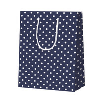 Boxbeutel Tragetasche Punkte matt dunkelblau Boxbeutel Tragetasche Punkte matt dunkelblau