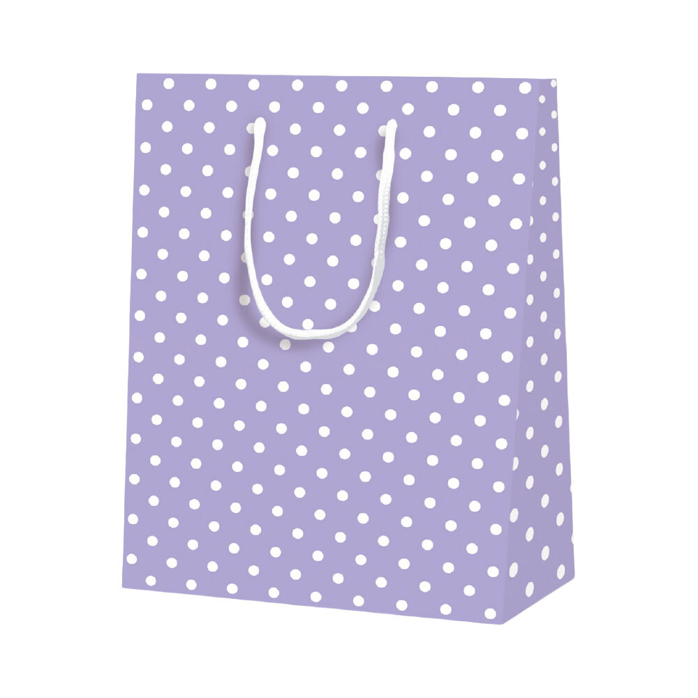 Boxbeutel Tragetasche Punkte matt lila Boxbeutel Tragetasche Punkte matt lila