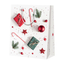 Geschenk-Tragetasche Weihnachtspräsente-Kugeln Präsente groß