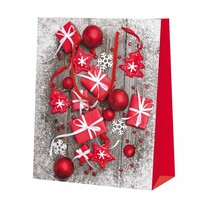Geschenk-Tragetaschen Holzoptik glänzend groß Geschenk-Tragetaschen Holzoptik glänzend groß
