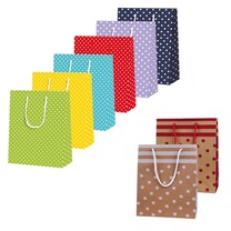 Geschenk-Tragetaschen mini Punkte matt Geschenk-Tragetaschen mini Punkte matt