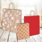 Geschenk-Tragetaschen Set Recycling - Weihnachten
