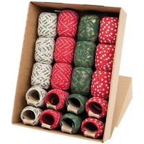 Geschenkbänder Eiknäuel Weihnachtsmotive sortiert