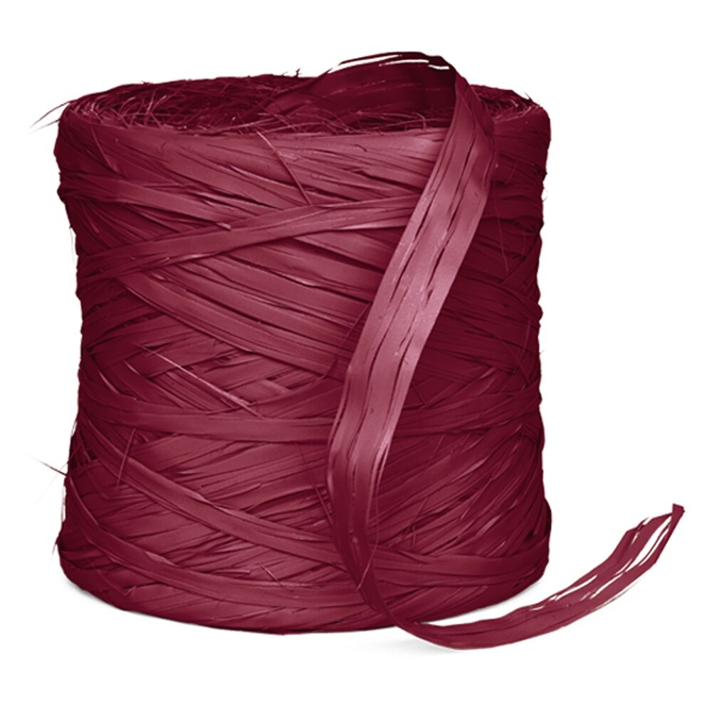 Geschenkbast - Raphia Bordeaux