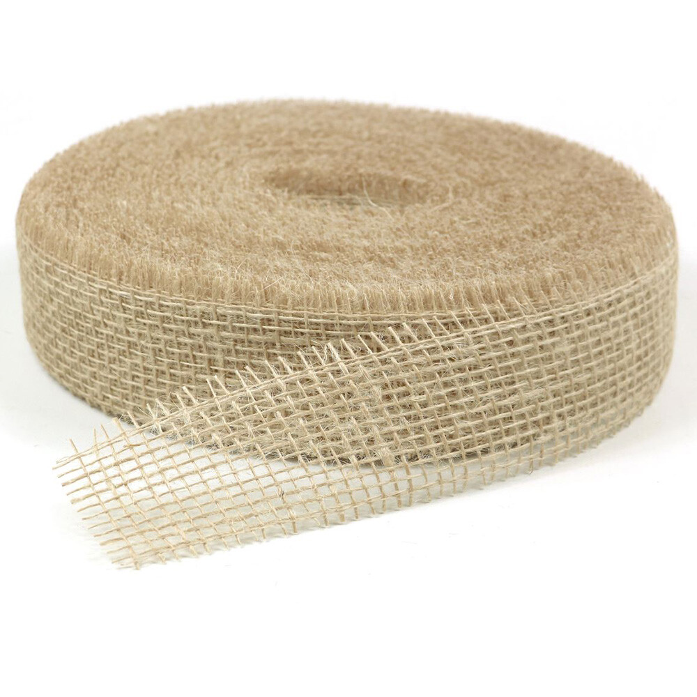 Geschenkband Jute beige