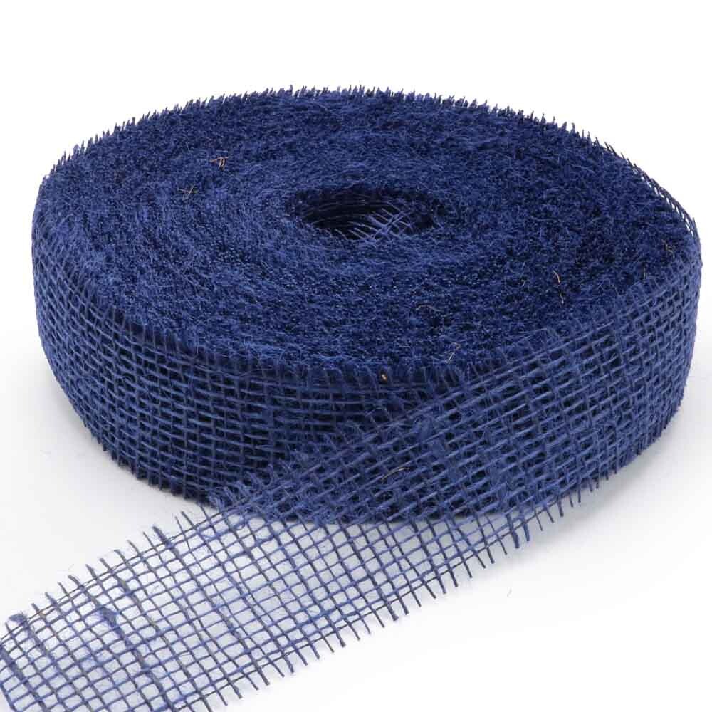 Geschenkband Jute dunkelblau