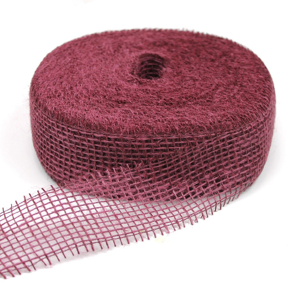 Geschenkband Jute weinrot Geschenkband Jute weinrot