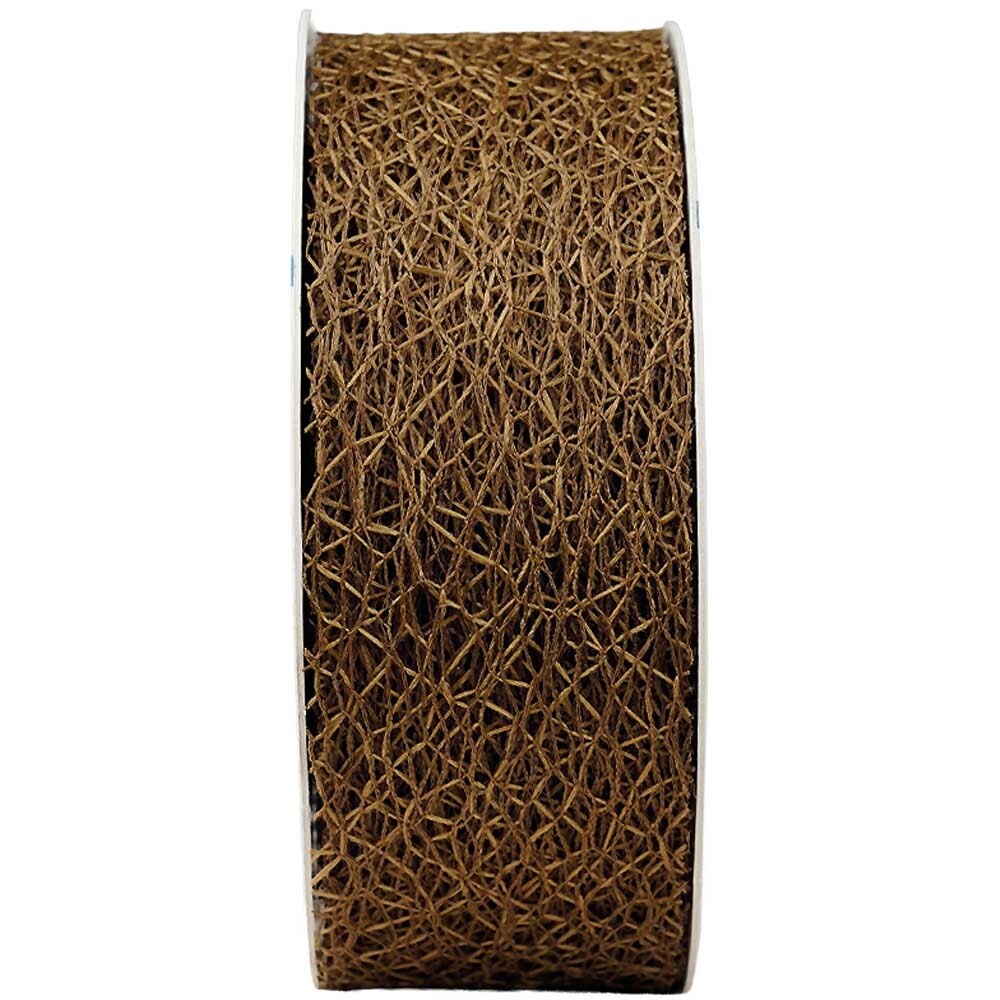 Geschenkband "Netz" Braun