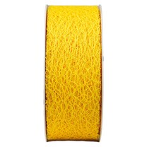 Geschenkband "Netz" gelb
