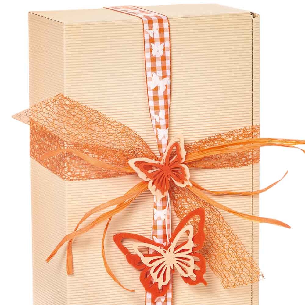 Geschenkband "Netz" Orange Geschenkband "Netz" Orange
