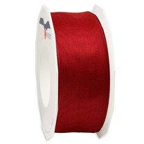 Geschenkband "Organza" mit Drahtkante bordeaux 40 mm Geschenkband "Organza" mit Drahtkante bordeaux 40 mm