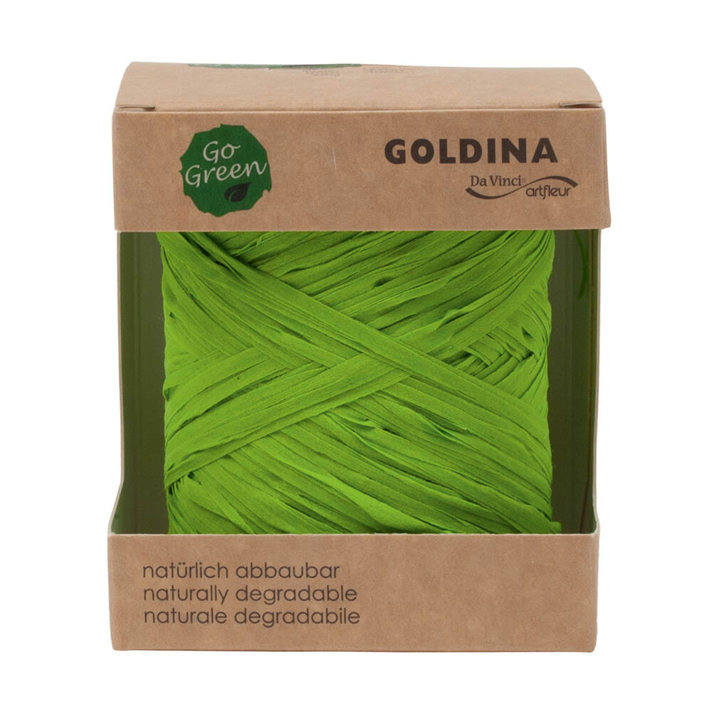 Geschenkbast - Raffia Nature apfelgrün Geschenkbast - Raffia Nature apfelgrün