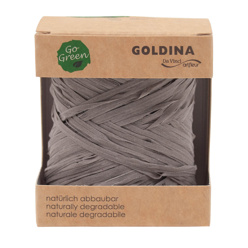 Geschenkbast - Raffia Nature graubraun