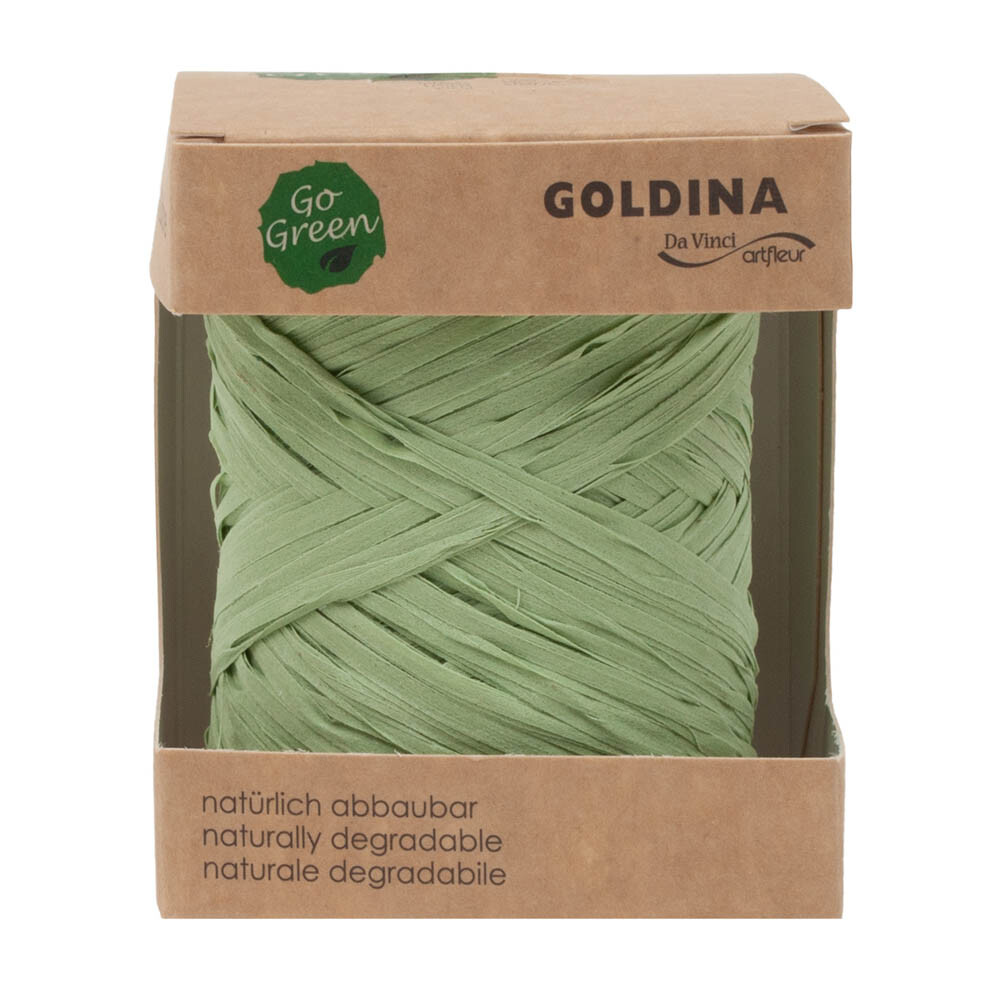 Geschenkbast - Raffia Nature lindgrün Geschenkbast - Raffia Nature lindgrün