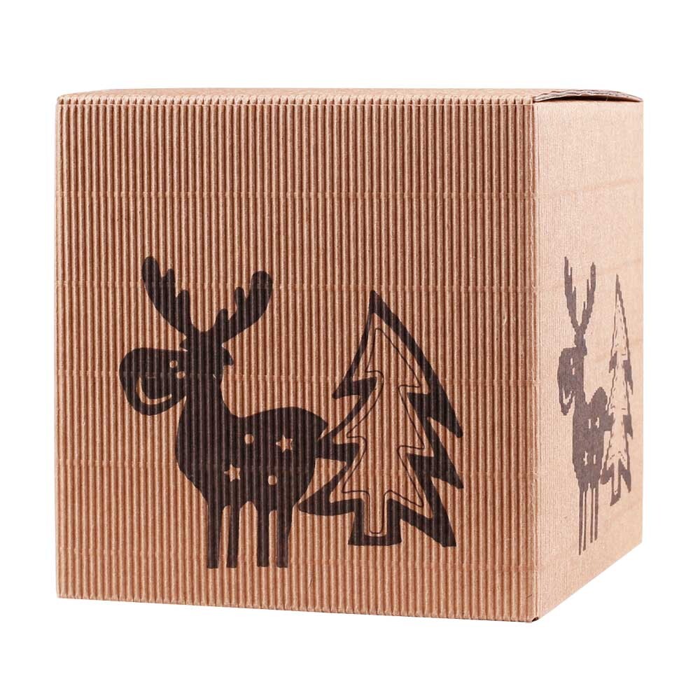 Geschenkbox offene Welle Elch Naturfarben Geschenkbox offene Welle Elch Naturfarben