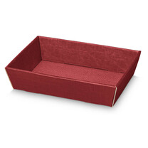 Geschenkkörbe 4-eckig Seta bordeaux mini flach Geschenkkörbe 4-eckig Seta bordeaux mini flach