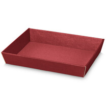 Geschenkkörbe 4-eckig Seta bordeaux mittel flach Geschenkkörbe 4-eckig Seta bordeaux mittel flach