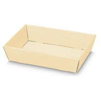 Geschenkkörbe 4-eckig Seta creme mini flach Geschenkkörbe 4-eckig Seta creme mini flach