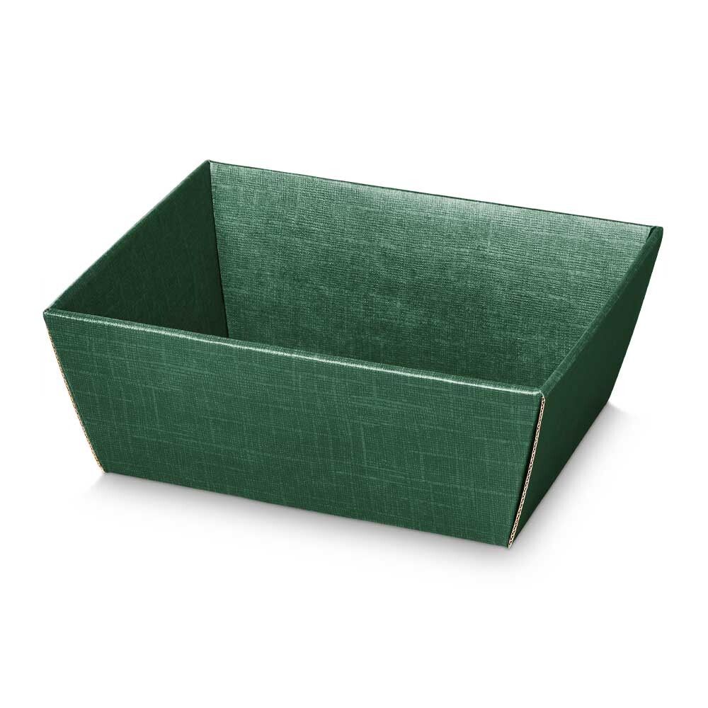 Geschenkkörbe 4-eckig Seta grün klein