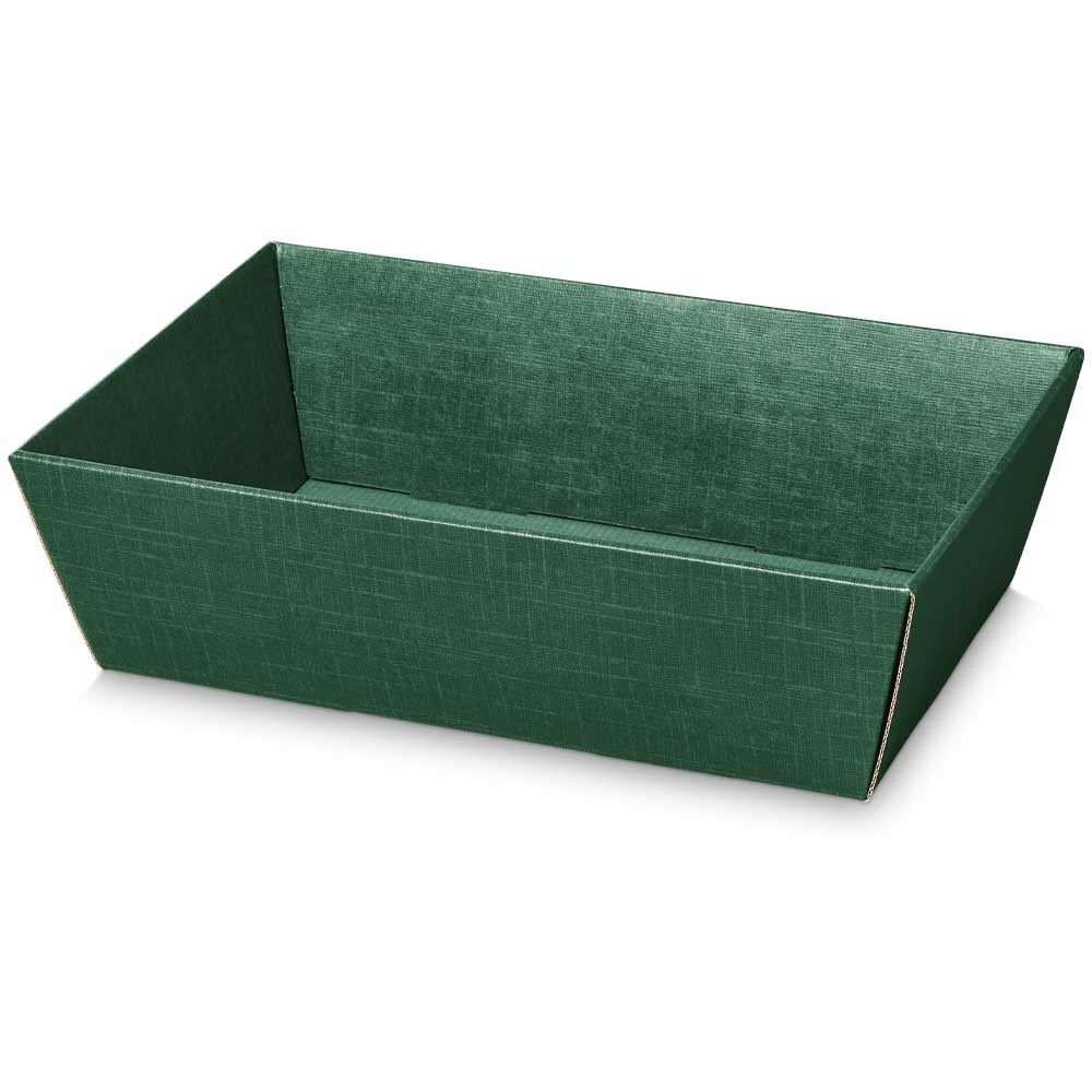 Geschenkkörbe 4-eckig Seta grün mittel Geschenkkörbe 4-eckig Seta grün mittel