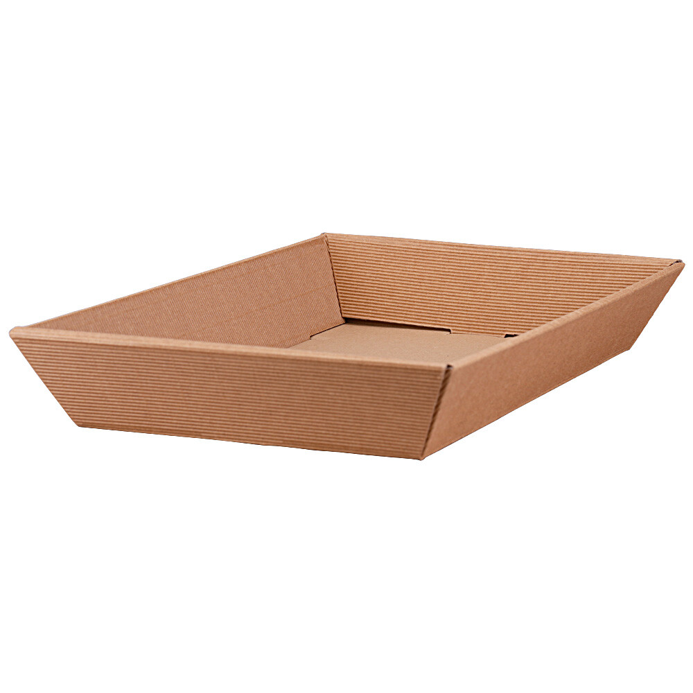 Geschenkkörbe offene Welle flach natur klein Geschenkkörbe offene Welle flach natur klein