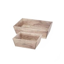 Geschenkkörbe und Präsentsteigen - Holzoptik Wood Geschenkkörbe und Präsentsteigen - Holzoptik Wood
