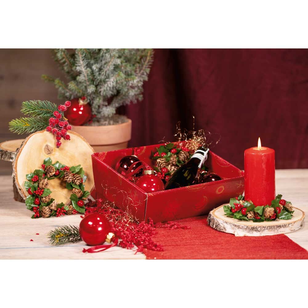 Geschenkkorb Christmas Rot klein Geschenkkorb Christmas Rot klein