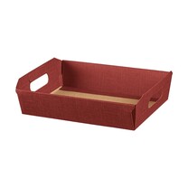 Geschenkkorb flach bordeaux mit Tragegriff klein Geschenkkorb flach bordeaux mit Tragegriff klein
