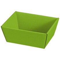 Geschenkkorb Modern, offene Welle klein hellgrün Geschenkkorb Modern, offene Welle klein hellgrün