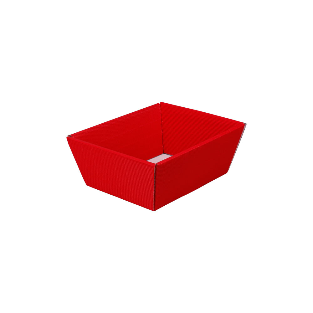 Präsentkorb offene Feinwelle klein Rot Präsentkorb offene Feinwelle klein Rot