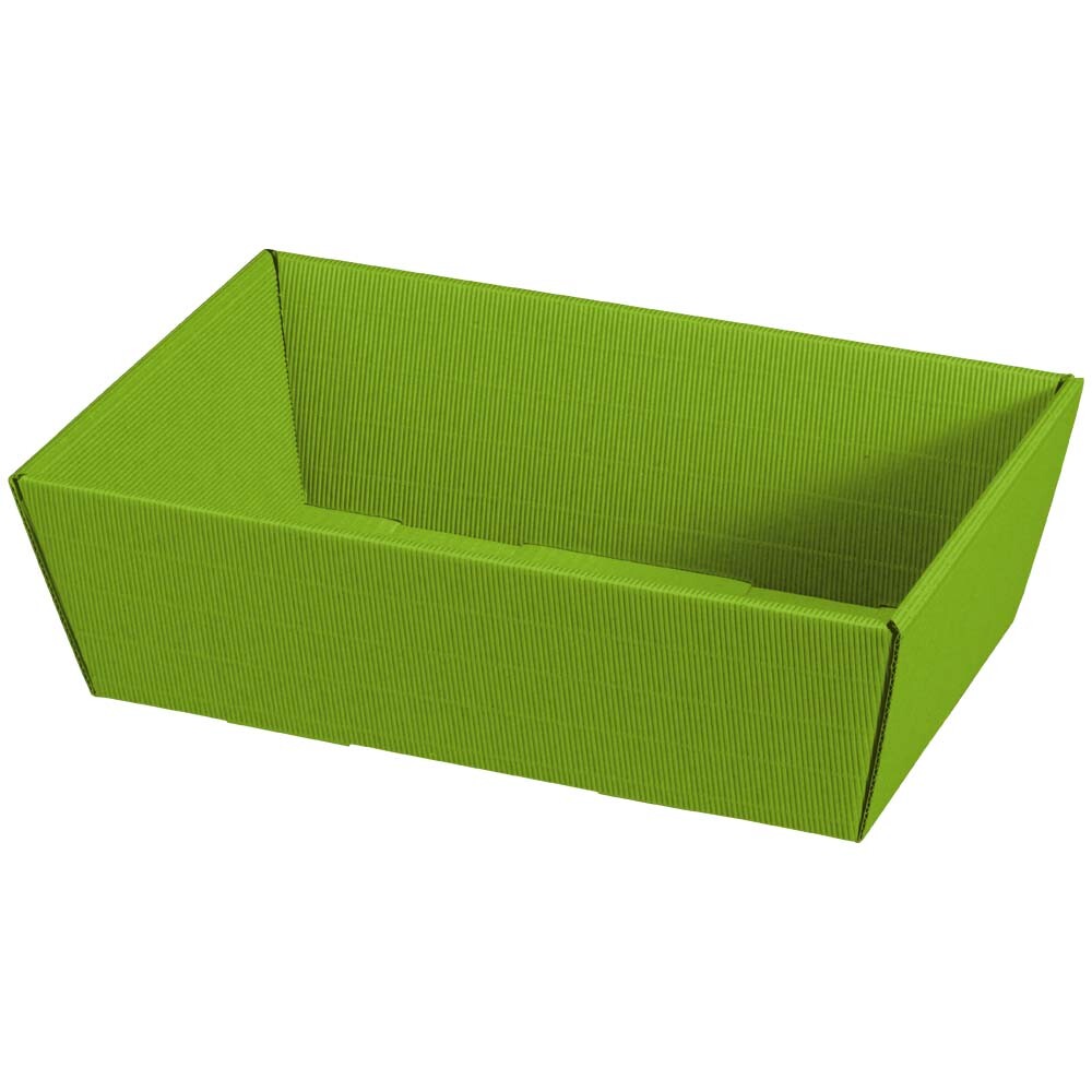Geschenkkorb Präsentkorb Wellpappkorb Modern mittel hellgrün Geschenkkorb Präsentkorb Wellpappkorb Modern mittel hellgrün