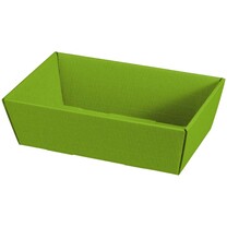 Geschenkkorb Präsentkorb Wellpappkorb Modern mittel hellgrün