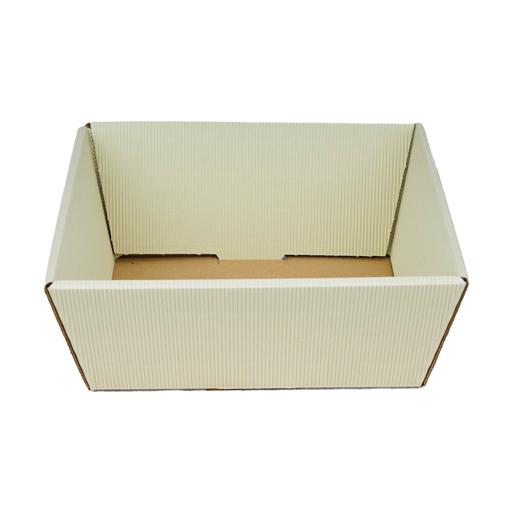 Präsentkorb offene Feinwelle klein creme Präsentkorb offene Feinwelle klein creme