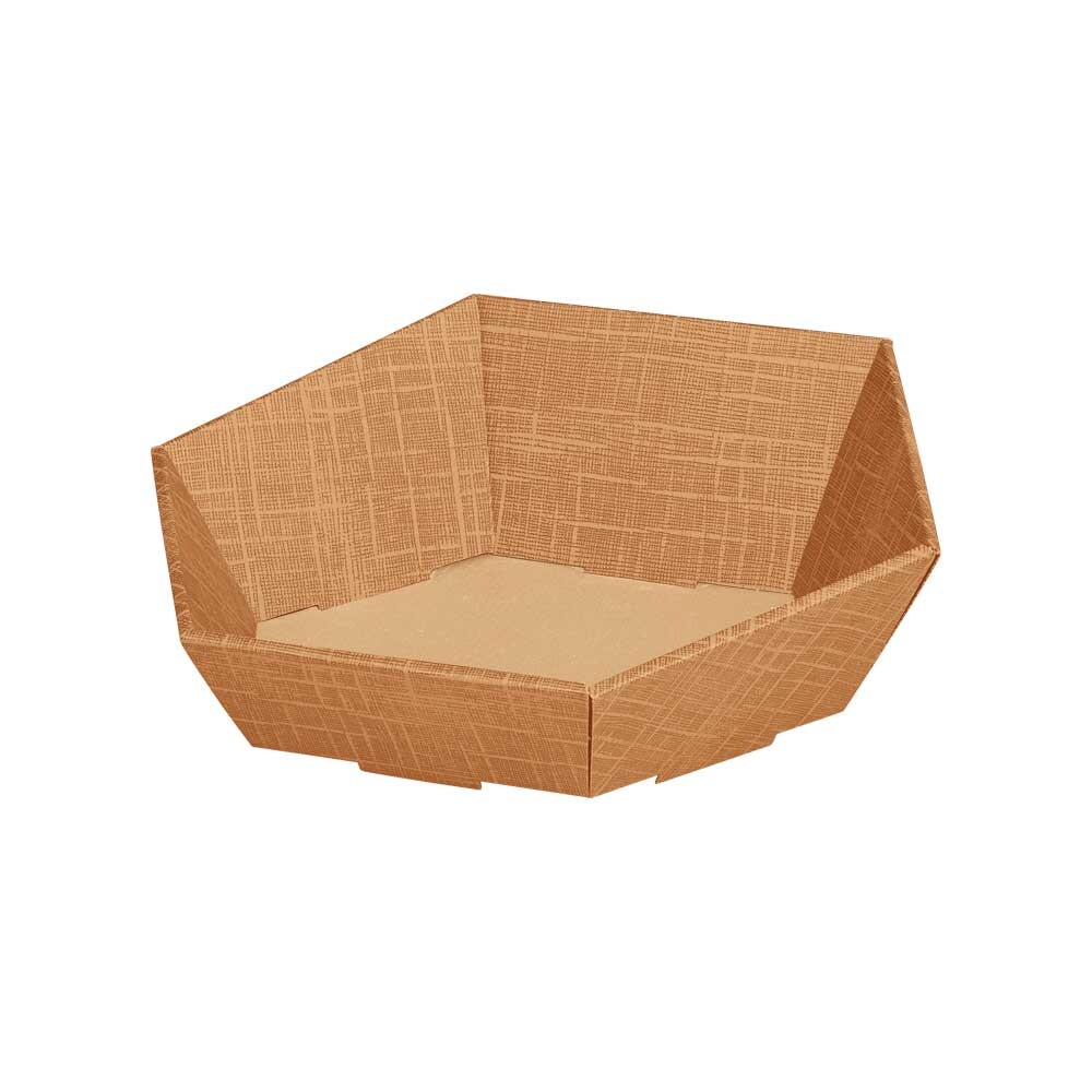 Geschenkkorb Seta 6-eckig natur mini Geschenkkorb Seta 6-eckig natur mini