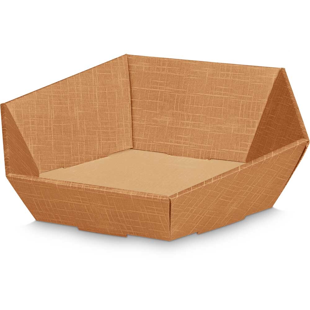 Geschenkkorb Seta 6-eckig Naturfarben groß Geschenkkorb Seta 6-eckig Naturfarben groß