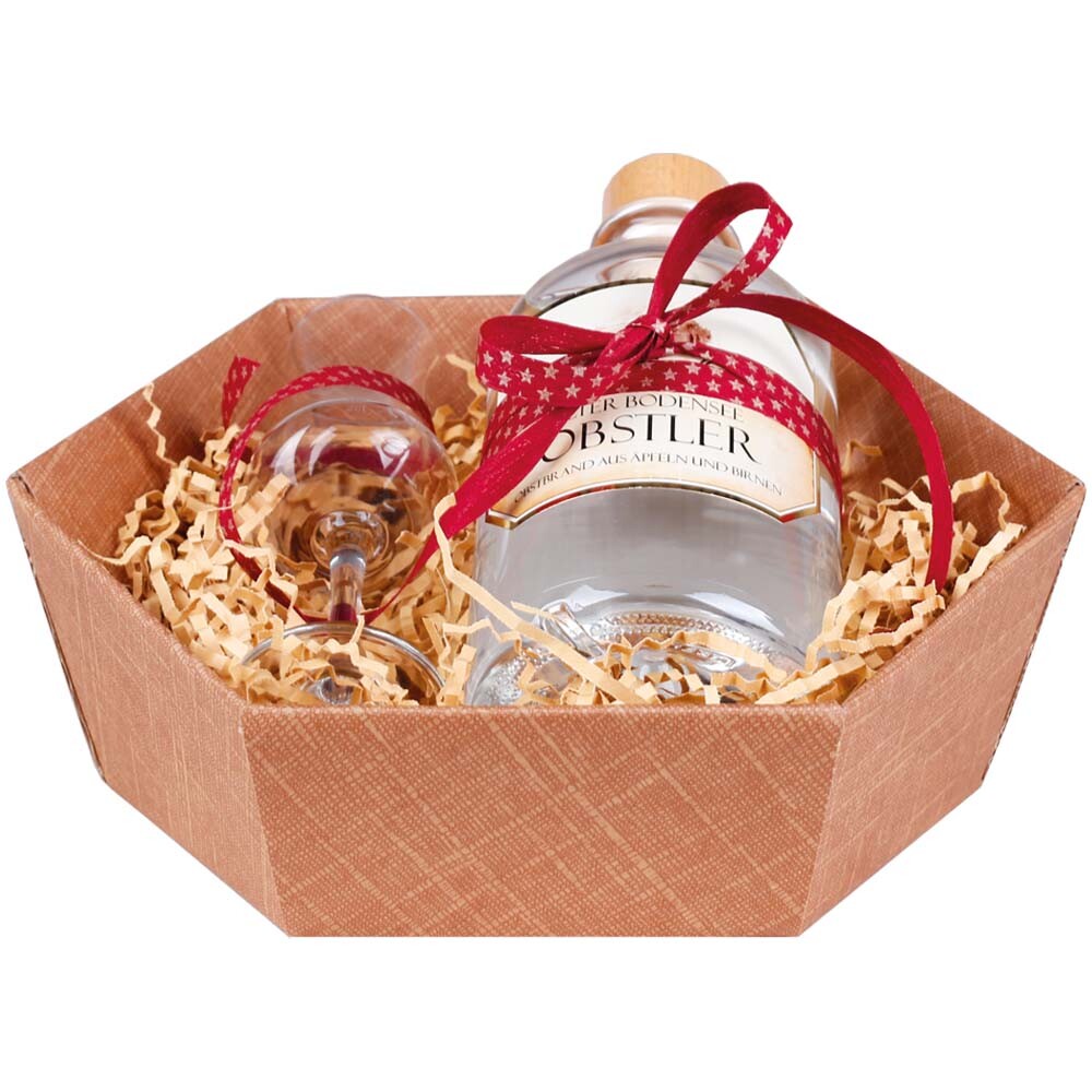 Geschenkkorb Seta 6-eckig Naturfarben klein Geschenkkorb Seta 6-eckig Naturfarben klein