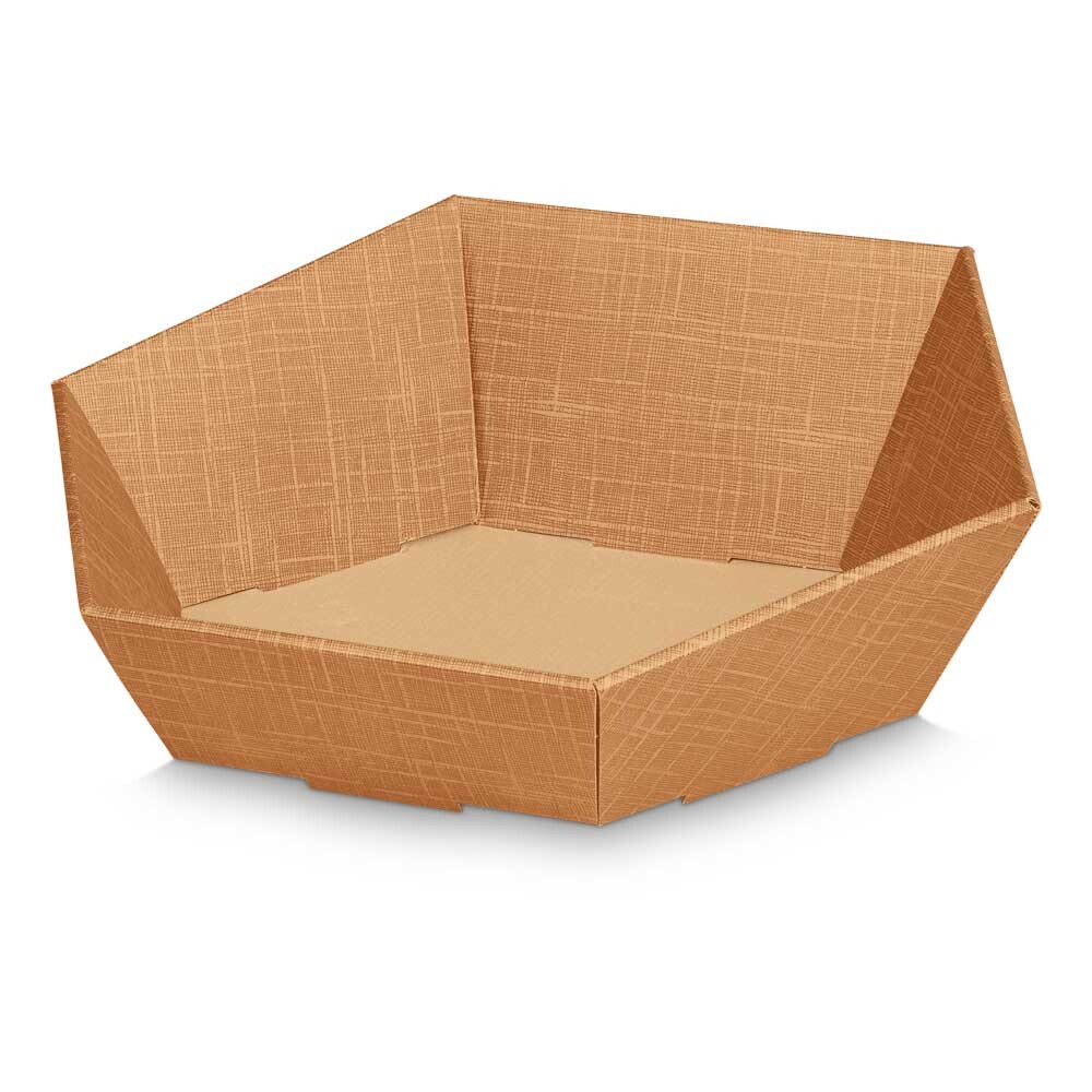 Geschenkkorb Seta 6-eckig Naturfarben mittel Geschenkkorb Seta 6-eckig Naturfarben mittel